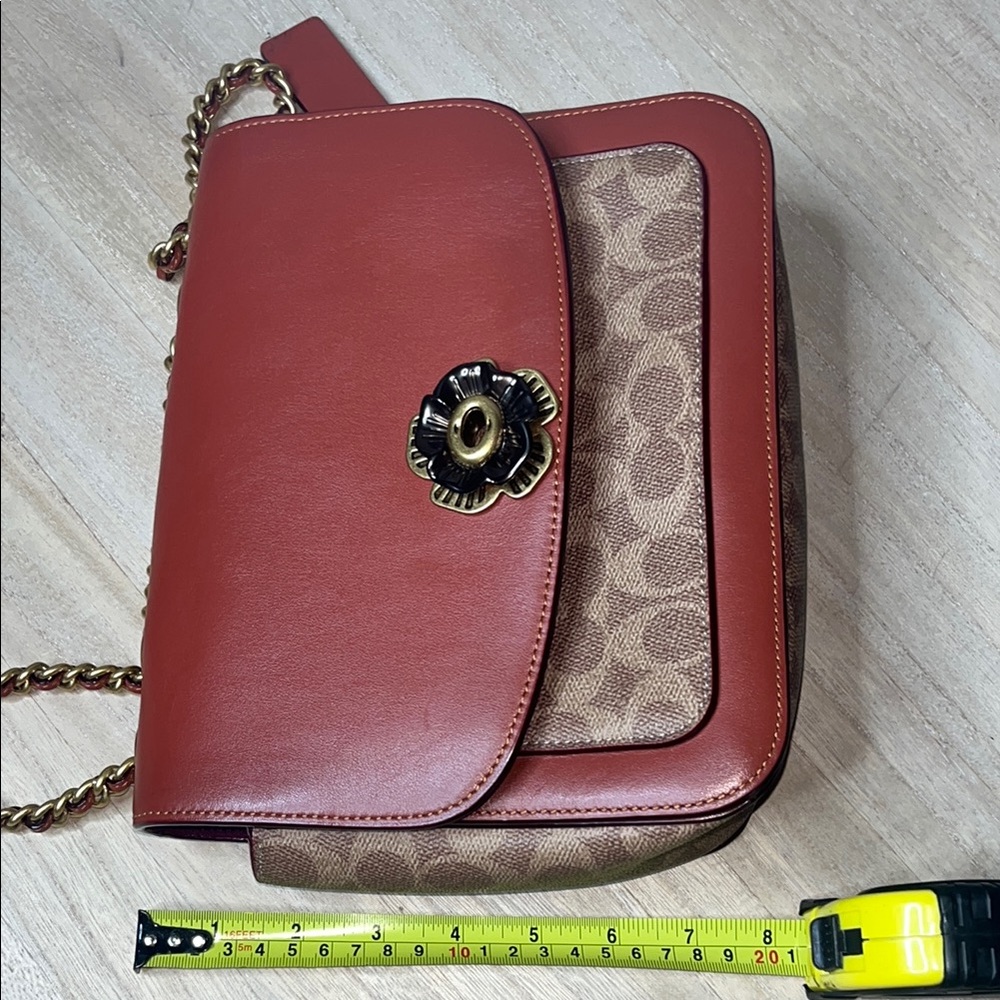 Coach Red and Brown Women's Bag - Picture 8 of 12